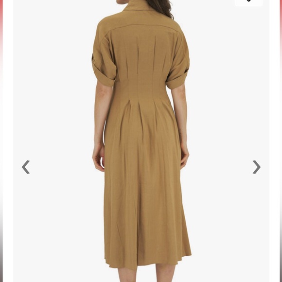 Veronica Beard Adavi Dress Khaki Sz 4 - Picture 2 of 7